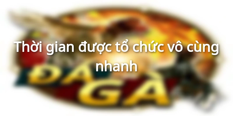 Thời gian được tổ chức cực kỳ nhanh chóng